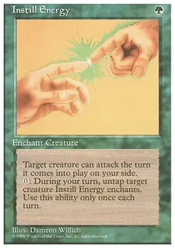 INSTILL ENERGY x1 mtg Very Light Play 4th Edition 1 Unc - Image 1