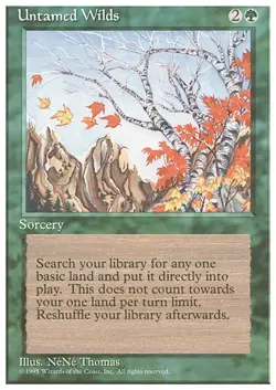 UNTAMED WILDS x4 mtg VLP-NM 4th Edition 4 Unc - Image 1