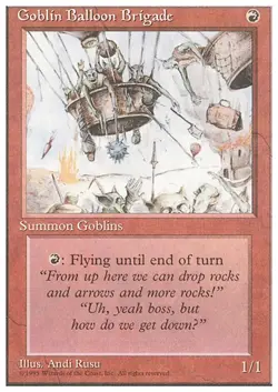 GOBLIN BALLOON BRIGADE x4 mtg LP 4th Edition 4 Unc - Image 1