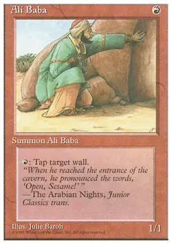 ALI BABA x1 mtg NM 4th Edition 1 Unc UNPLAYED - Image 1