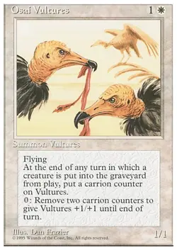 OSAI VULTURES x4 mtg NM/NM- 4th Edition 4 Unc UNPLAYED - Image 1