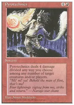 PYROTECHNICS x1 mtg NM 4th Edition 1 Unc UNPLAYED - Image 1