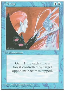 LIFETAP x1 mtg NM 4th Edition 1 Unc UNPLAYED - Image 1