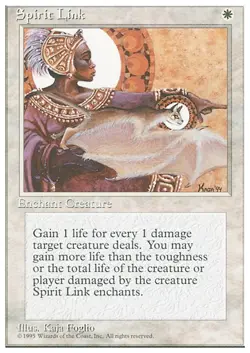 SPIRIT LINK x1 mtg NM/NM- 4th Edition 1 Unc UNPLAYED - Image 1