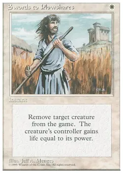 SWORDS TO PLOWSHARES x1 mtg LP 4th Edition 1 Unc - Image 1