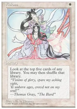 VISIONS x4 mtg LP 4th Edition 4 Unc - Image 1