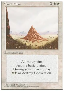 CONVERSION x1 mtg NM 4th Edition 1 Unc UNPLAYED - Image 1