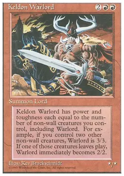 KELDON WARLORD x4 mtg VLP-NM 4th Edition 4 Unc - Image 1