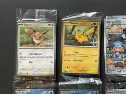 Pokemon 2025 Holiday Calendar Stamped Full Set Of 8 Cards - Individually Sealed - Image 2