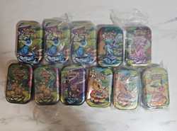 Lot of 11 - Pokemon Scarlet & Violet Prismatic Evolutions Mini Tins - Image 1
