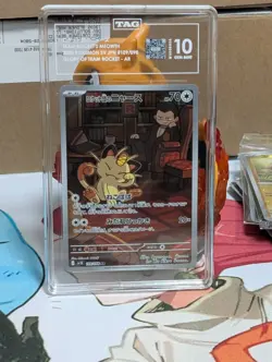 Team Rocket's Meowth Pokemon Glory of Team Rocket SV10 109/098 -TAG 10 - Image 1