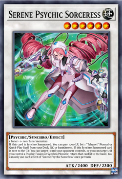 Yugioh! Serene Psychic Sorceress DOOD-EN042 COMMON Doom of Dimensions PREORDER - Image 1