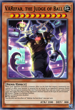 Yugioh! VARefar, the Judge of Ball DOOD-EN027 COMMON Doom of Dimensions PREORDER - Image 1