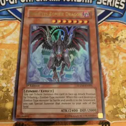 Yugioh Red-Eyes Zombie Dragon SDZW-EN001 1st Edition LP - Image 1