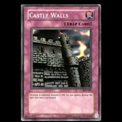 YuGiOh - castle walls trap card - Image 1