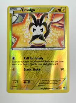 Emolga 49/113 Reverse Holo Legendary Treasures Pokemon Card * Near Mint - Image 1