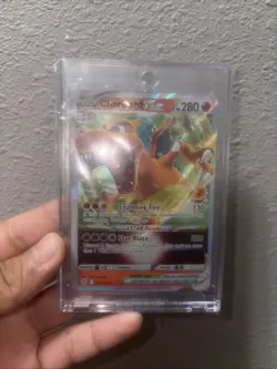 Pokemon TCG Holo Ultra Rare Full Art Paldea Evolved Card Charizard - Image 1