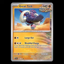 Great Tusk 096/162 - Temporal Forces Pokemon Card - Image 1