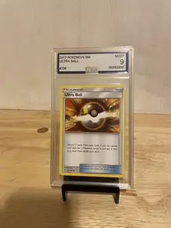 2017 Sun & Moon Set Pokemon Card 135 Ultra Ball AGS 9 - Image 1