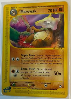 Marowak 054/147 Aquapolis Regular Rare Vintage Pokemon Card LP - Image 1