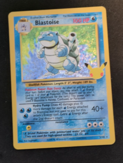 Pokemon Blastoise Base Set Holo Rare Card 2/102 100HP Ken Sugimori Art - Image 1