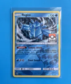 Regice 28/111 Sm: Crimson Invasion Pokemon League Promo Reverse Holo NM TCG Card - Image 1