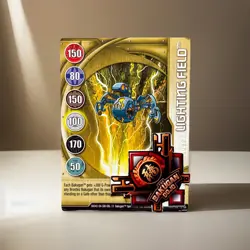 Bakugan: New Vestroia | Lightning Field 🥇Gold Gate Card | 15/48n |Ser#090922JF - Image 1