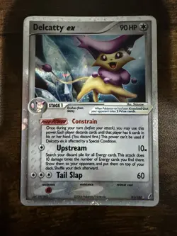 #3 Delcatty ex 91/100 EX Crystal Guardians 2006 Holo Pokemon Card TCG - Image 1