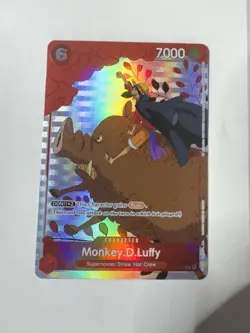 Monkey.D.Luffy (Gift Collection 2023) P-001 One Piece Promotion Cards Foil NM - Image 1