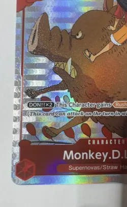 Monkey.D.Luffy (Gift Collection 2023) P-001 One Piece Promotion Cards Foil NM - Image 3
