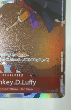 Monkey.D.Luffy (Gift Collection 2023) P-001 One Piece Promotion Cards Foil NM - Image 5