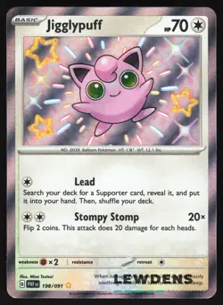 Jigglypuff - 198/091 - Baby Shiny - Paldean Fates - Pokemon Card - Image 1