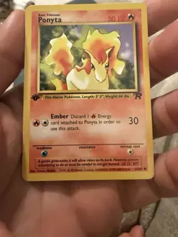 Ponyta 64/82 1st Edition Team Rocket Pokemon Card WOTC 2000 Near Mint NM - Image 1