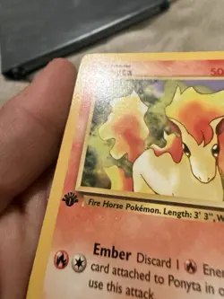Ponyta 64/82 1st Edition Team Rocket Pokemon Card WOTC 2000 Near Mint NM - Image 2