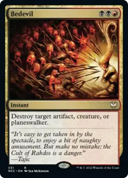 Magic The Gathering MTG BEDEVIL Streets of New Capenna NM Near Mint - Image 1