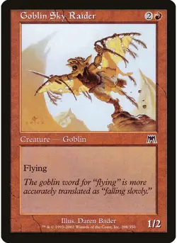 Goblin Sky Raider 208 MTG NM - Onslaught - Image 1