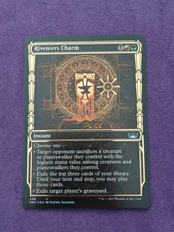 MTG Magic the Gathering Riveteers Charm Gilded Foil Streets of New Capenna NM - Image 1