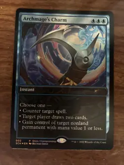 Archmage's Charm - Game Day & Store Championship Promo Foil MTG Plus Bonus Rare! - Image 1