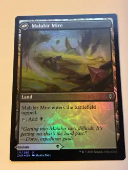Malakir Rebirth Malakir Mire 111/280 Foil Double-Sided Uncommon ZNR MTG FOIL - Image 2