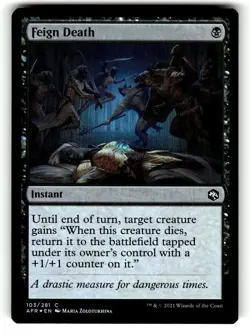 Feign Death 103 Adventures in the Forgotten Realms Magic: The Gathering Foil LP - Image 1