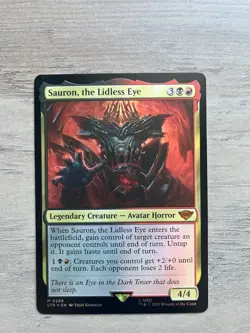 MTG Lord of the Rings *FOIL* M Sauron, the Lidless Eye #0288 - Image 1