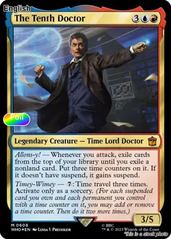 The Tenth Doctor (Surge Foil) EN [WHO - 608] - NM TCG MTG - Image 1