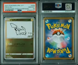 PSA 10 Pikachu Yu Nagaba #208 Promo Card GEM MT 2021 S-P Series - Image 4