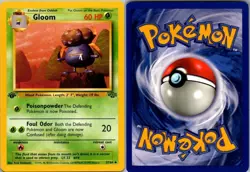Gloom 37/64 Uncommon Jungle Pokemon 1st Edition Moderately Played - Image 1