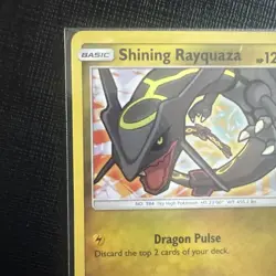 Shining Rayquaza 56/73 Shining Legends Holo. Almost Perfect Condition. Pokemon - Image 3