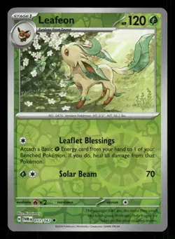 Leafeon 011/167 UC Twilight Masquerade Reverse Holo NM/M Pokemon - Image 1