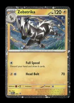 Zebstrika (Cosmos Holo) 201 Holo Scarlet & Violet Promo NM/M Pokemon - Image 1