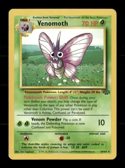 Venomoth 29/64 Jungle Unlimited MP Pokemon - Image 1