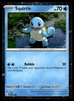 Squirtle (Cosmos Holo) 048 Holo Promo Scarlet & Violet Promo Pokemon Near Mint - Image 1