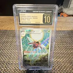 CGC Pristine 10 Ninjask 065/063 Mega Symphonia Japanese Art Rare Holo 2025 - Image 1